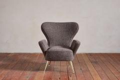Italian Wingback Chairs with Footstools - 4216126