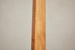 Italian Wood Floor Lamp with Travertine Base - 3897270