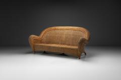 Italian Woven Wicker Sofa Italy 1960s - 4515733
