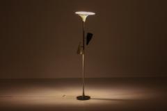 Italian Yellow Black Floor Lamp 1950s - 2340160
