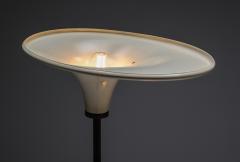 Italian Yellow Black Floor Lamp 1950s - 2340162