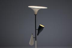 Italian Yellow Black Floor Lamp 1950s - 2340180
