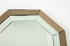 Italian all glass octagonal mirror - 878874