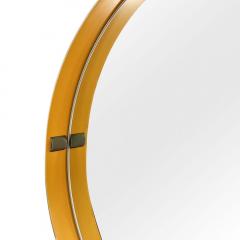 Italian design Yellow colour DRUM Mirror - 4094376