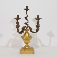 Italian early 19th Century Neoclassical Giltwood Candleholder - 4114418