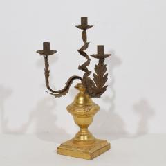 Italian early 19th Century Neoclassical Giltwood Candleholder - 4114438