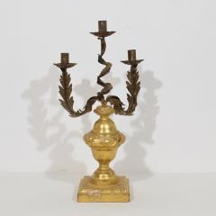 Italian early 19th Century Neoclassical Giltwood Candleholder - 4114514