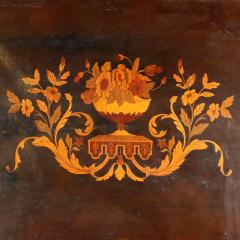 Italian ebonized inlaid folding table Circa 1880 - 4800163
