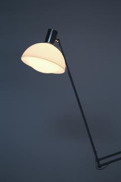 Italian floor lamps Mid Century in plexiglass white and steel 1960s - 1563808