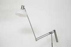 Italian floor lamps Mid Century in plexiglass white and steel 1960s - 1563813