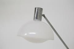 Italian floor lamps Mid Century in plexiglass white and steel 1960s - 1563820