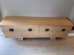 Italian four doors limed wood sideboard with bronze handles - 4111249