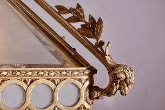 Italian gilt bronze chandelier with glass and crystals from the 1920s - 3696567