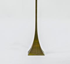 Italian gold brass pyramidal floor lamp - 877586