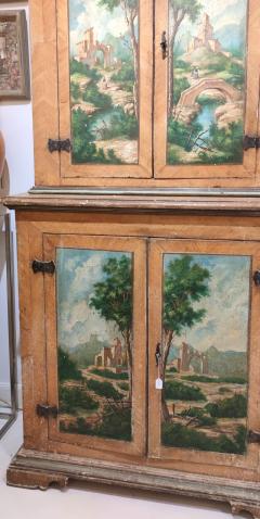 Italian hand painted cupboard late 19th century - 3815107