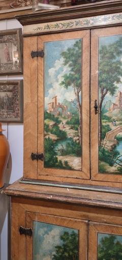 Italian hand painted cupboard late 19th century - 3815110