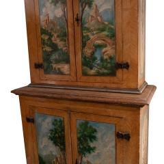 Italian hand painted cupboard late 19th century - 3815145