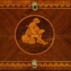 Italian inlaid chest of drawers in Louis XVI style - 4216436