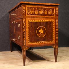 Italian inlaid chest of drawers in Louis XVI style - 4216441