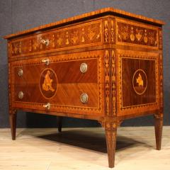 Italian inlaid chest of drawers in Louis XVI style - 4216443