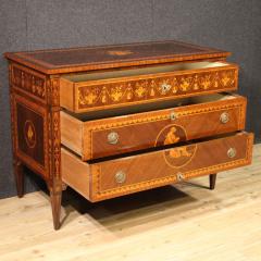 Italian inlaid chest of drawers in Louis XVI style - 4216444