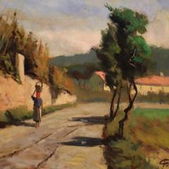 Italian landscape painting signed by C Filippelli - 4253594