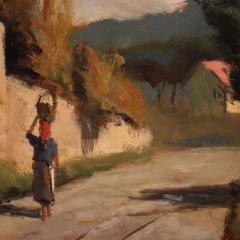 Italian landscape painting signed by C Filippelli - 4253600