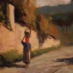 Italian landscape painting signed by C Filippelli - 4253601