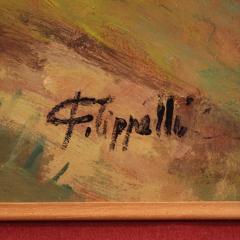 Italian landscape painting signed by C Filippelli - 4253602