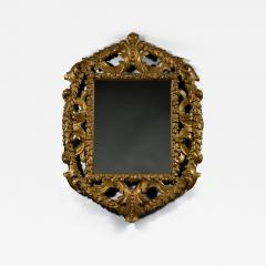 Italian late Neoclassical style giltwood mirror with unusual laurel encirclement - 4727639