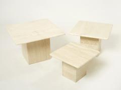 Italian nesting tables made of travertine 1970s - 2270975