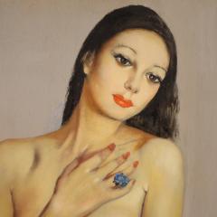 Italian nude painting signed by Mario Vellani Marchi dated 1969 - 4331204