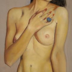 Italian nude painting signed by Mario Vellani Marchi dated 1969 - 4331205