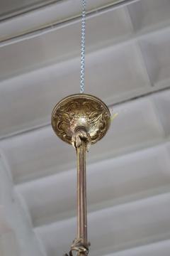 Italian of the Period Art Nouveau Gilded Bronze Chandelier 6 Bulbs - 3137685