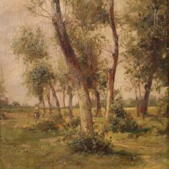 Italian painting landscape signed by M Gheduzzi from the 40s - 3931709