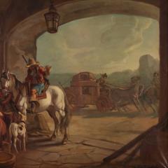 Italian painting signed Mattia Traverso genre scene - 4138251