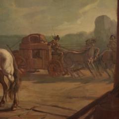 Italian painting signed Mattia Traverso genre scene - 4138259