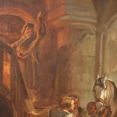 Italian painting signed Mattia Traverso genre scene - 4138260