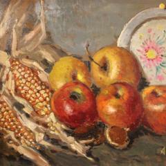 Italian painting still life signed A Merello from 20th century - 3927365