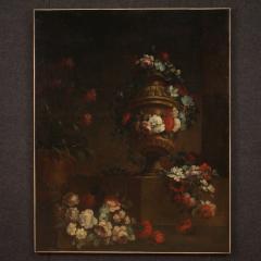 Italian painting still life with flowers from the 18th century - 3895683