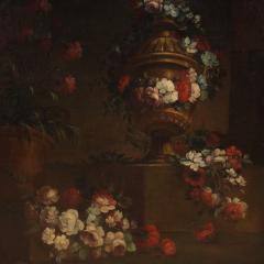 Italian painting still life with flowers from the 18th century - 3895684