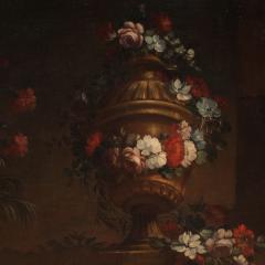 Italian painting still life with flowers from the 18th century - 3895689