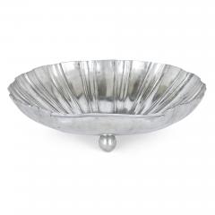 Italian scallop shell shaped pewter fruit bowl - 3289164