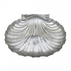Italian scallop shell shaped pewter fruit bowl - 3289165