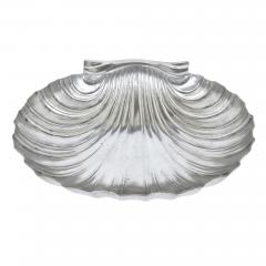 Italian scallop shell shaped pewter fruit bowl - 3289167