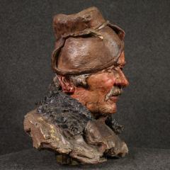 Italian terracotta sculpture of a fisherman from the 20th century - 4207079