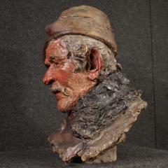 Italian terracotta sculpture of a fisherman from the 20th century - 4207080