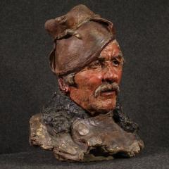Italian terracotta sculpture of a fisherman from the 20th century - 4207082