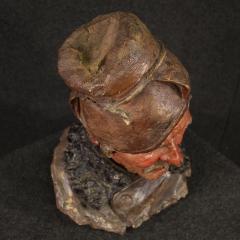 Italian terracotta sculpture of a fisherman from the 20th century - 4207083