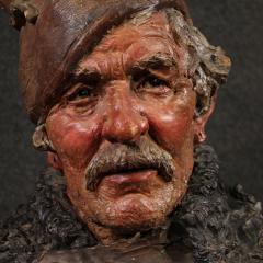 Italian terracotta sculpture of a fisherman from the 20th century - 4207085